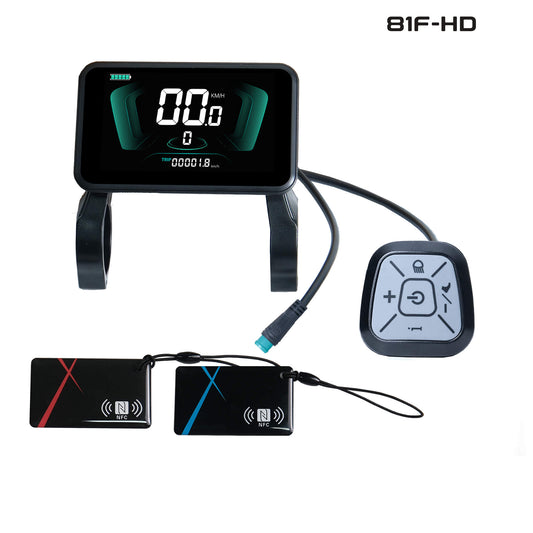 Yolin YL-81F-HD smart GPS and anti-theft e-bike display with NFC cards