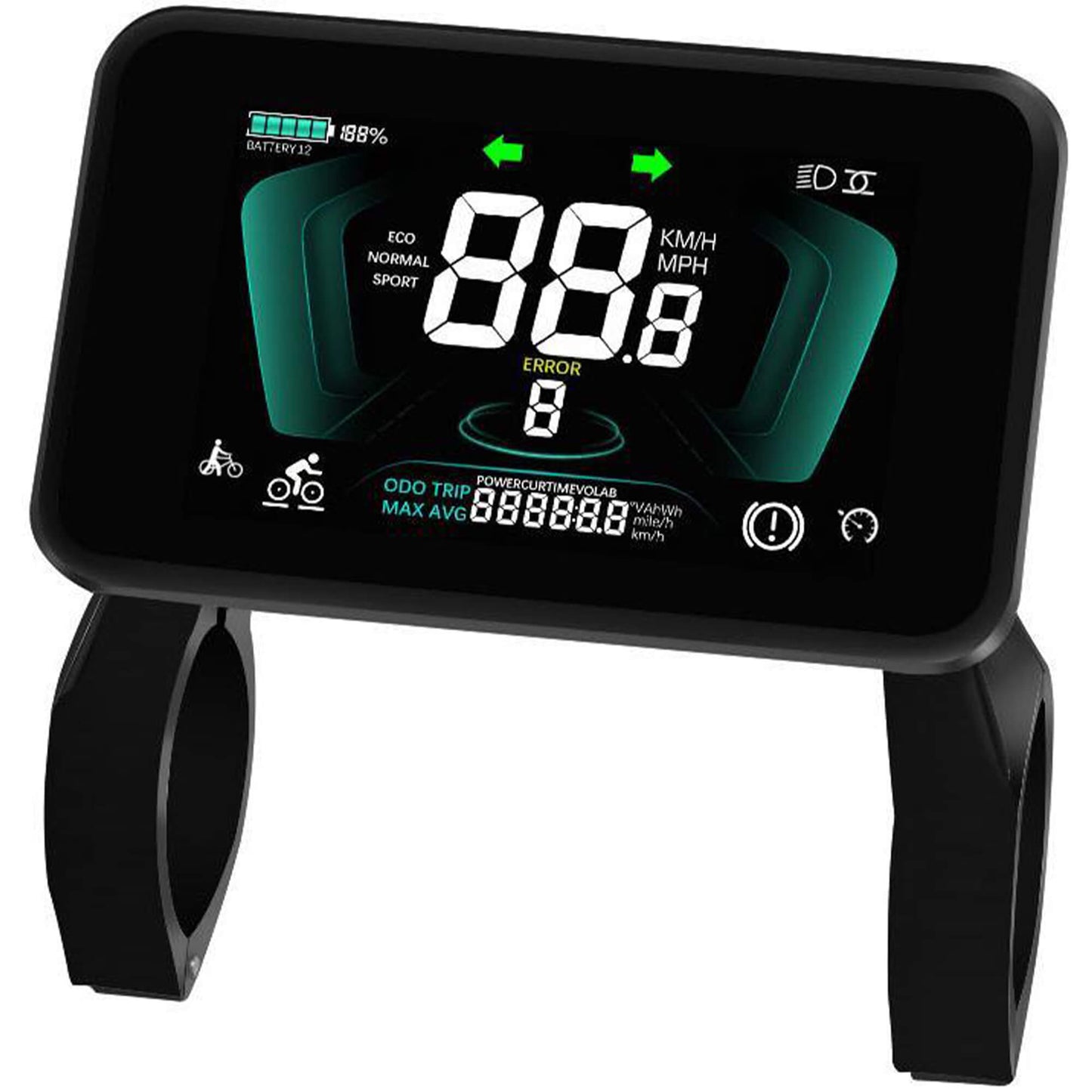 Yolin YL-81F-H 3.5 inch LCD e-bike display – horizontal cockpit display for electric bicycle controller systems