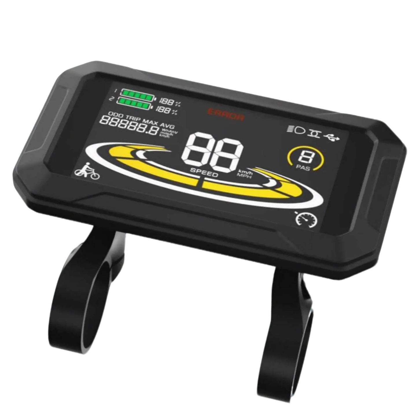 Yolin YL-90T-H 4 inch LCD e-bike display – sport style horizontal cockpit display for performance e-bike builds