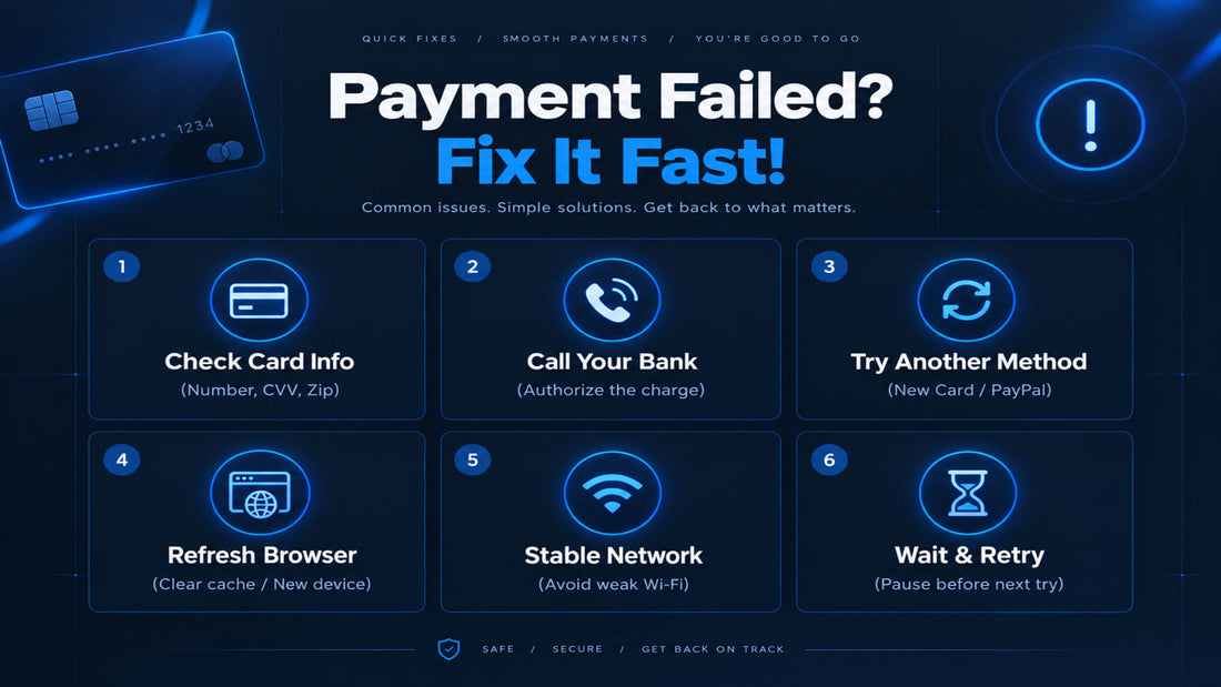 Payment Failed at Checkout? What to Do Before Trying Again