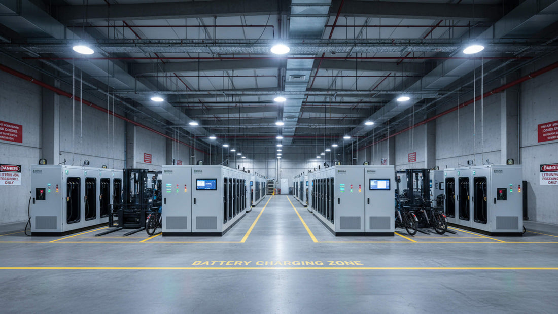 Warehouses Are Creating Dedicated Lithium Battery Charging Areas