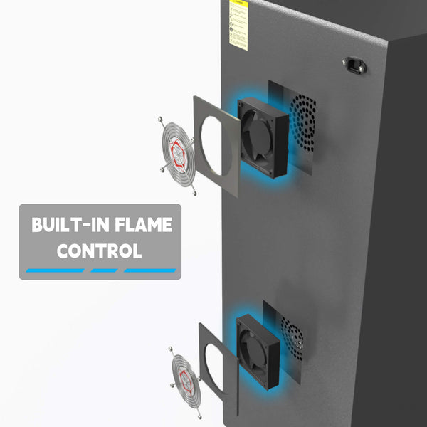 Built-in-flame-control-system-inside-Yolin-Workshop-lithium-ion-battery-charging-cabinet