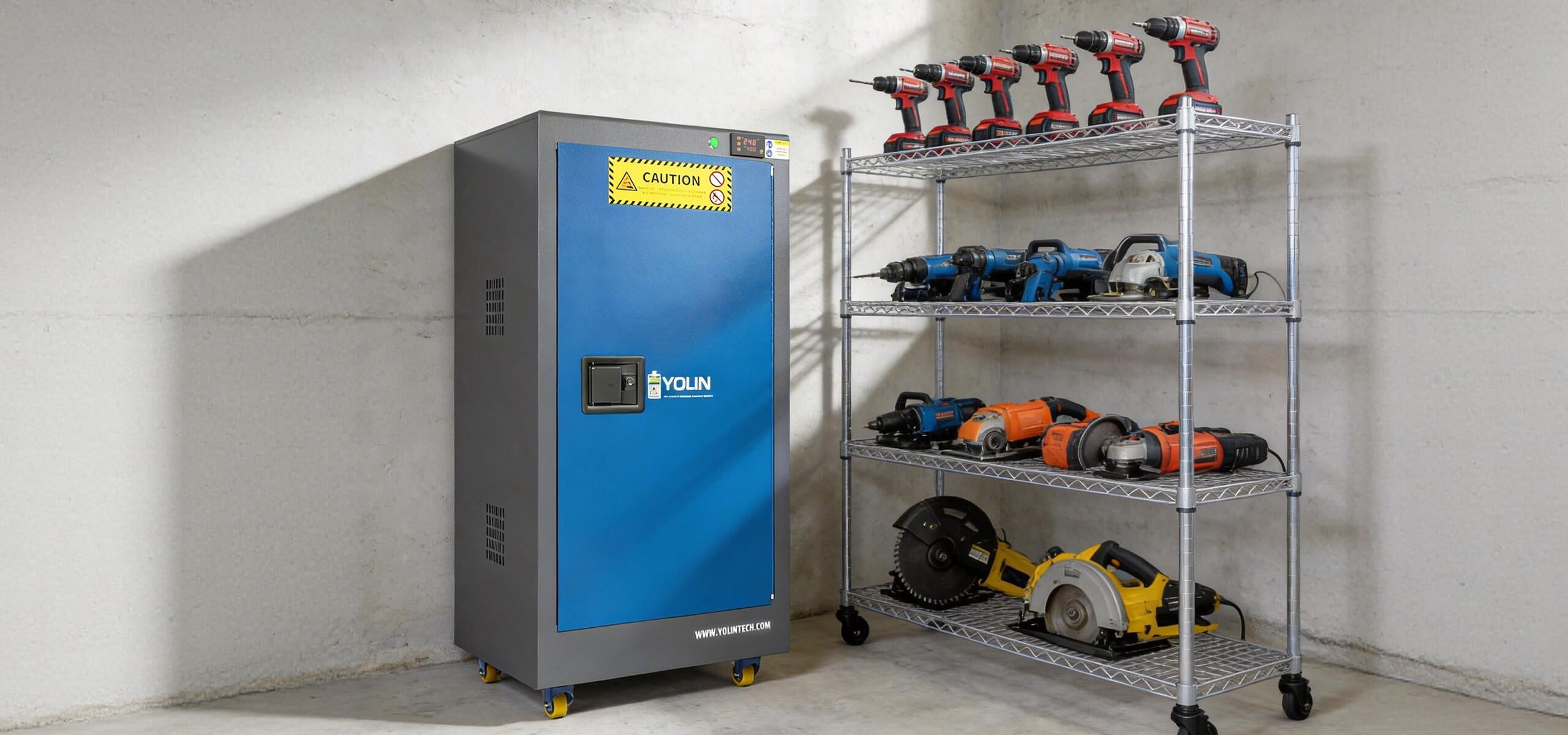 Yolin-workshop-model-battery-charging-cabinet-garage