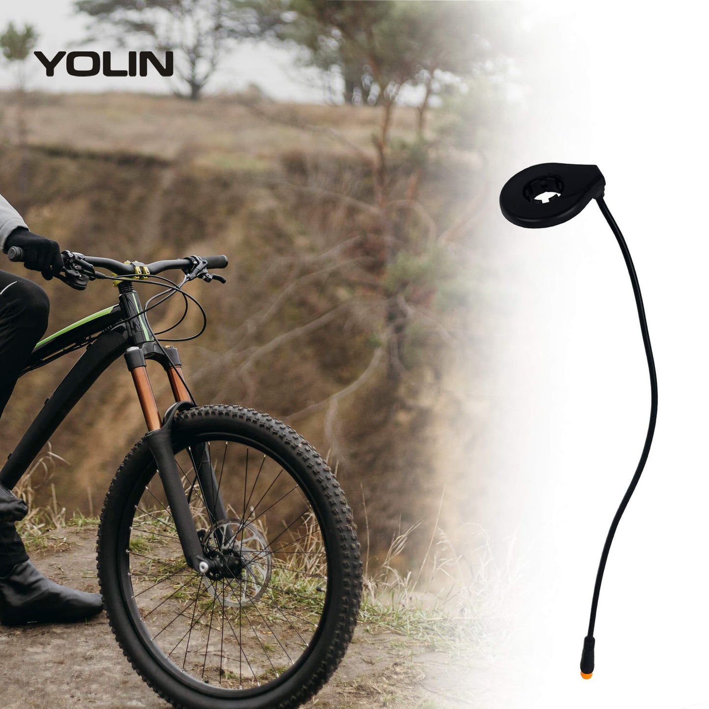 Yolin_SM-07_Cadence_Sensor_installed_on_the_bike