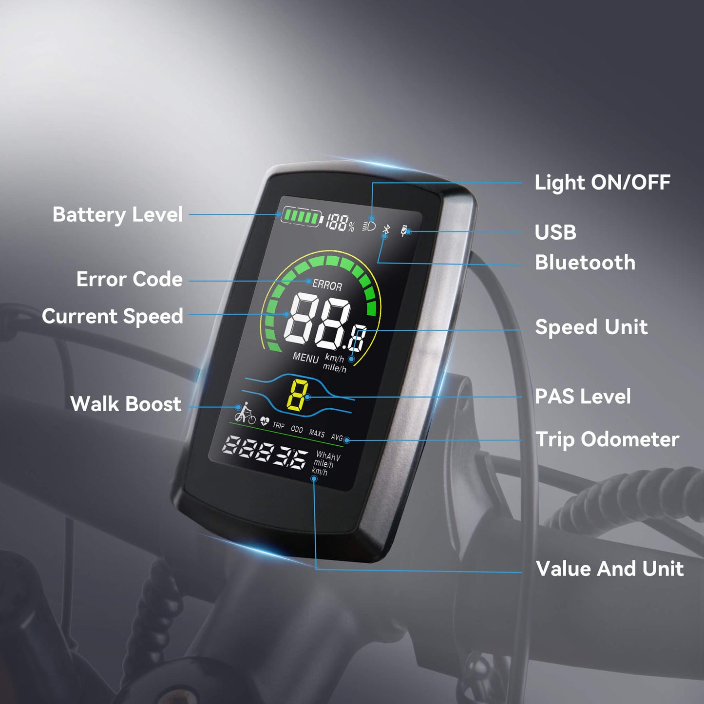 Yolin_YL-80C_3_inch_LCD_e-bike_display-Display_User_Interface_Explained