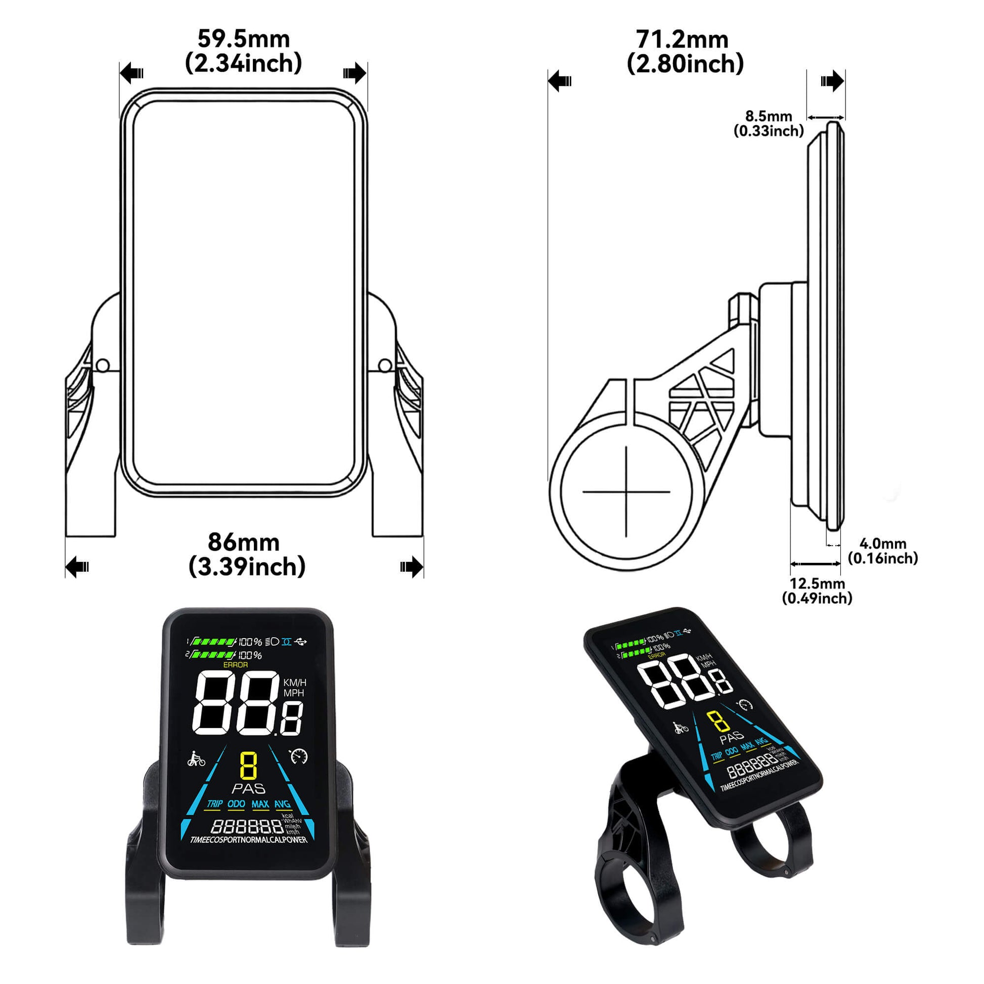 Yolin YL-81F LCD E-Bike Display