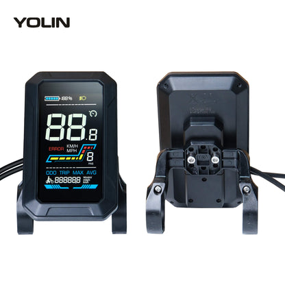 Yolin_YL-90T-V_4_inch_LCD_e-bike_display_front_and_back