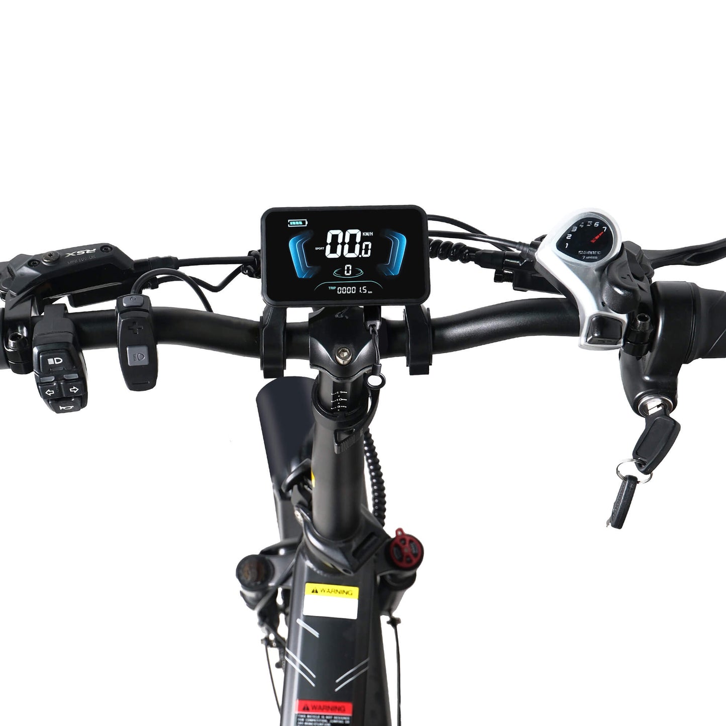 Yolin YL-81F-SUK smart display installed on an electric bike