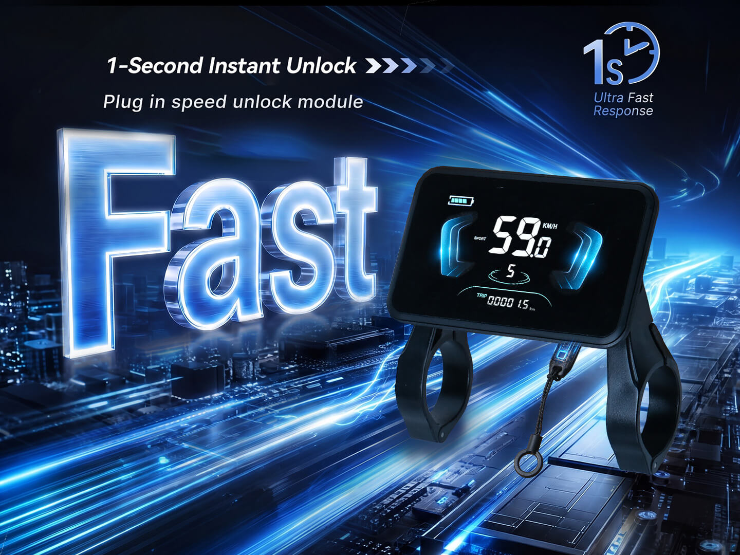 YL-81F-SUK plug-in e-bike performance tuning module-speed-unlock