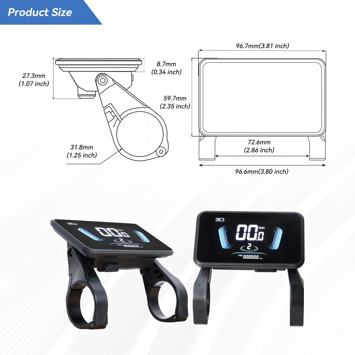 Yolin yl-81f-suk-smart-e-bike-tuning-display-size-picture