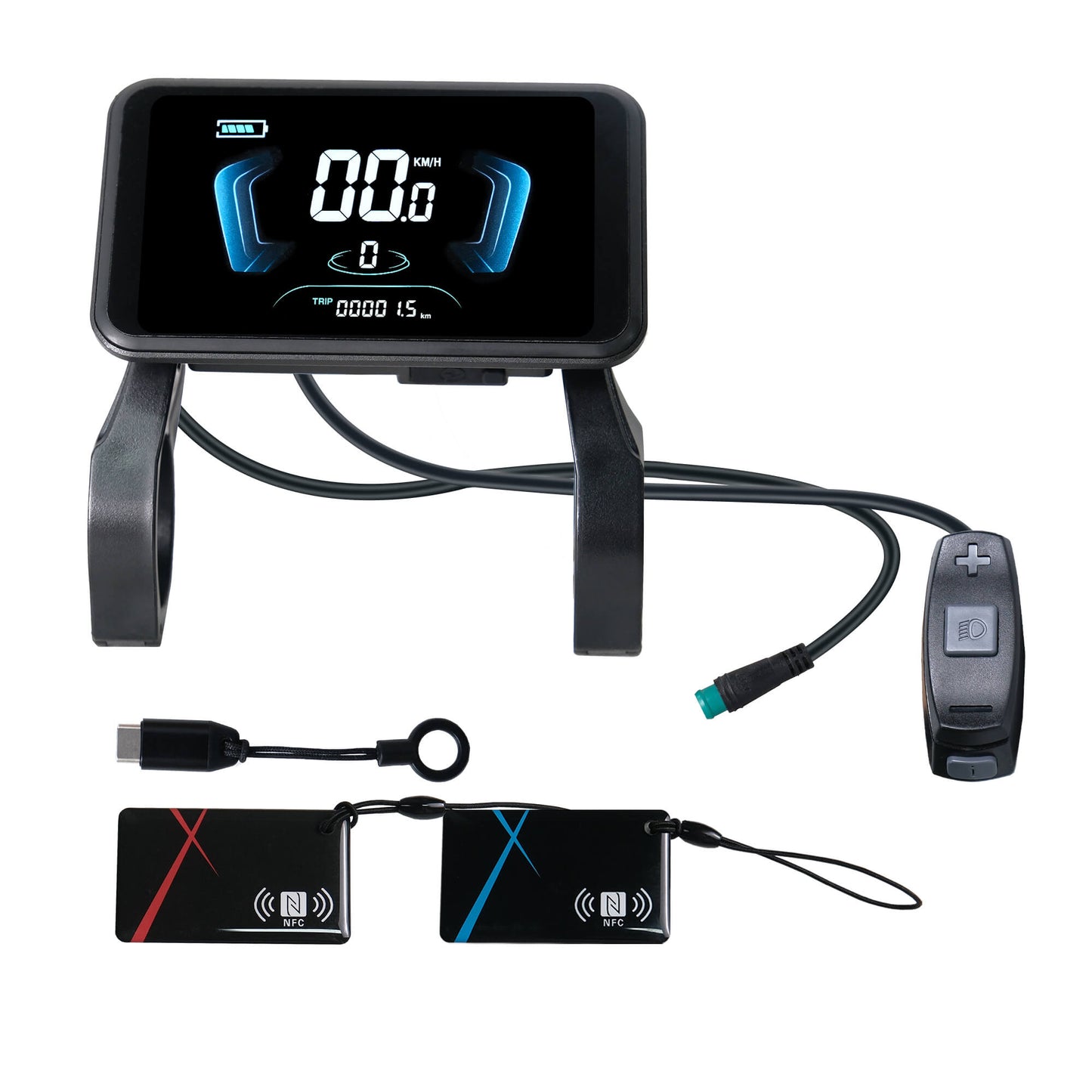 YL-81F-SUK smart e-bike tuning display with 3.5-inch color LCD