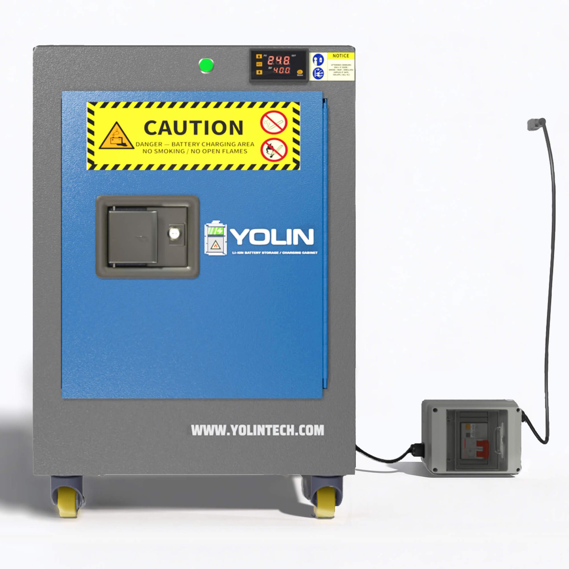 Yolin-lithium-ion-battery-charging-cabinet-urban-indoor-apartment-front