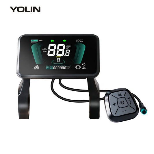Yolin YL-81F-H 3.5 inch LCD e-bike display – horizontal cockpit display for electric bicycle controller systems