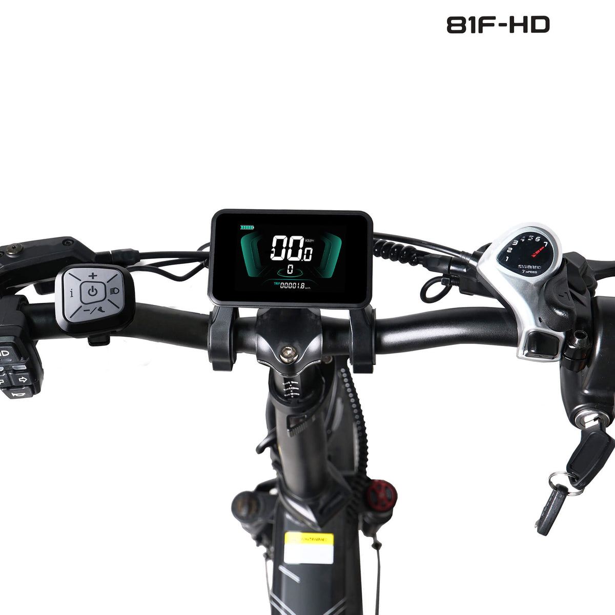 Yolin YL-81F-HD GPS e-bike display installed on an electric bike