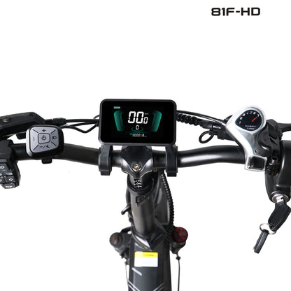 Yolin YL-81F-HD GPS e-bike display installed on an electric bike